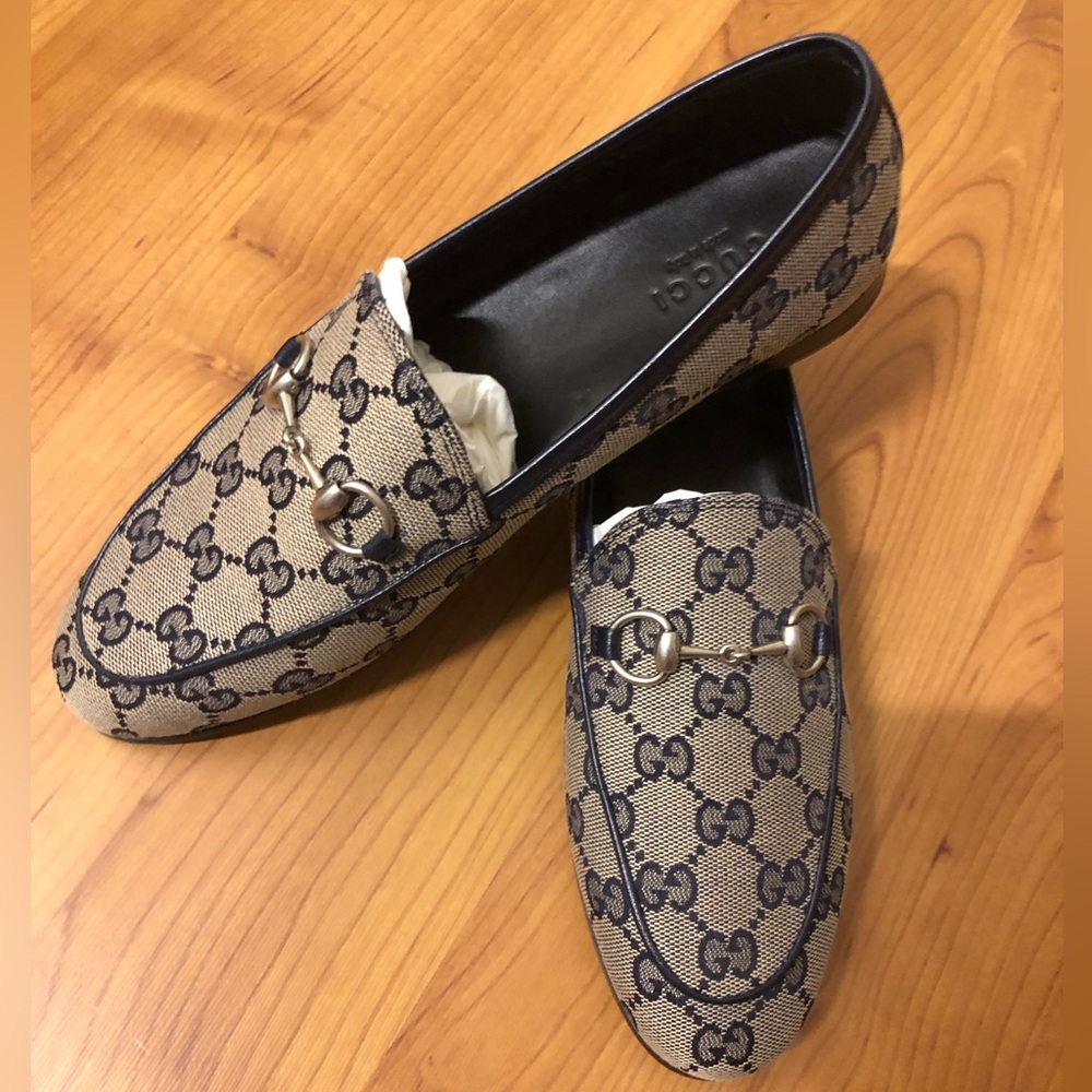 Gucci Women’s Jordaan/Jordan GG Loafers- NEW